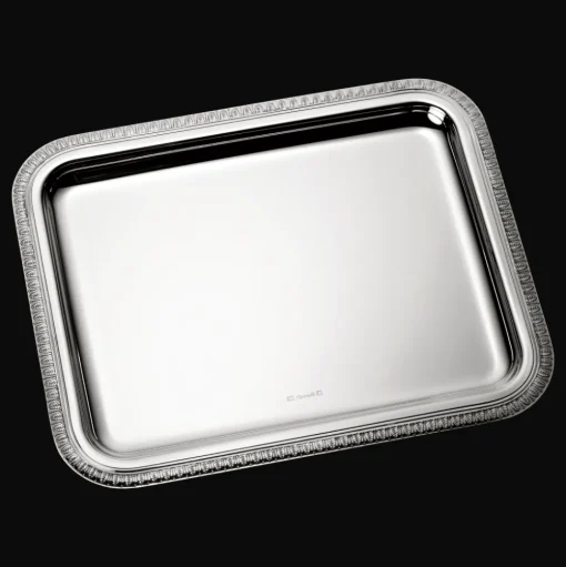 Silver-Plated Rectangular Tray - 8 x 6 in