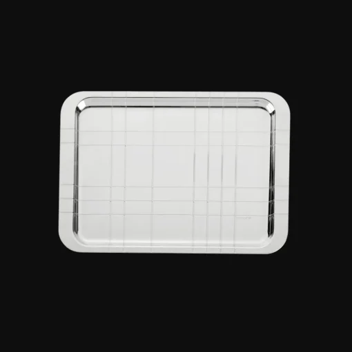 Silver-Plated Rectangular Tray - 8 x 12 in