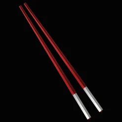 Silver-Plated Red Chinese Chopsticks