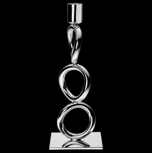 Silver-Plated 3-Ring Candelabra
