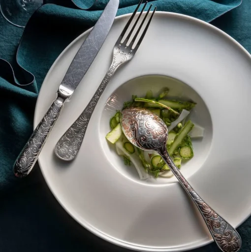 Silver-Plated Salad Serving Fork