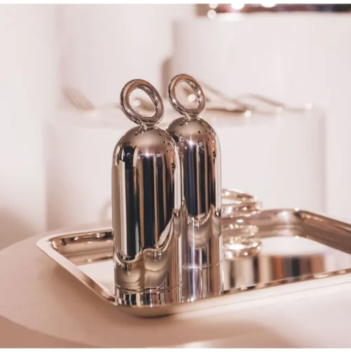 Silver-Plated Salt & Pepper Shaker Set