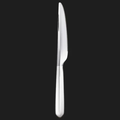 Silver-Plated Serrated Dinner Knife