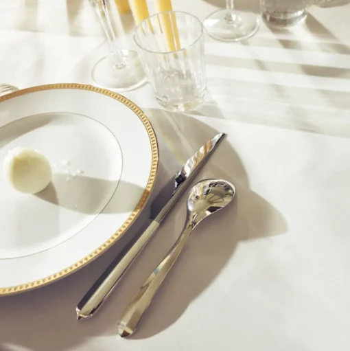 Silver-Plated Serrated Dinner Knife