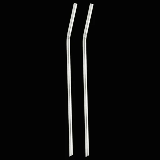 Silver-Plated Straws, Set of 2