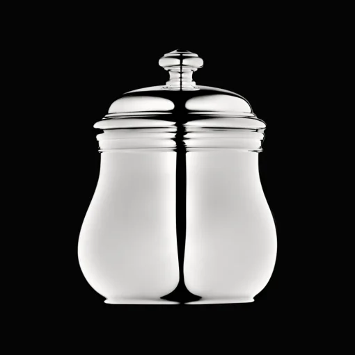 Silver-Plated Sugar Bowl with Lid