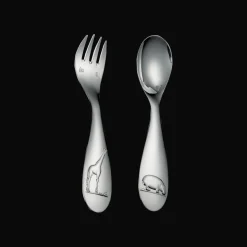 Silver-Plated Two-Piece Baby Flatware Set