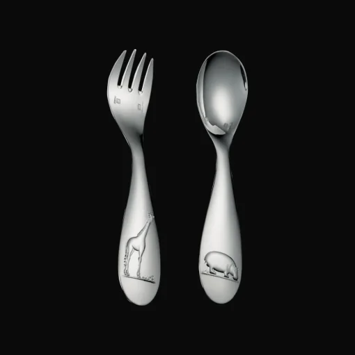 Silver-Plated Two-Piece Baby Flatware Set