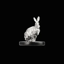 Sitting Rabbit in Sterling Silver - Haute Orfèvrerie