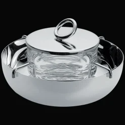 Small Silver-Plated Caviar Serving Set