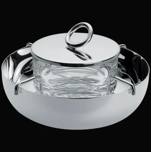 Small Silver-Plated Caviar Serving Set
