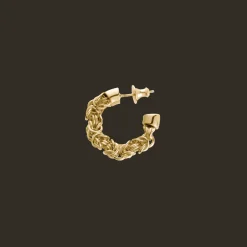 Sterling Silver Gilded 18 carats Hoop earrings
