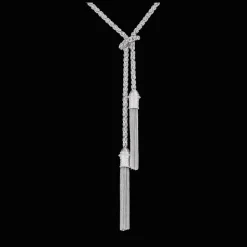 Sterling Silver Long Necklace - Belt