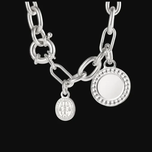 Sterling Silver Medal - Perles