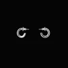 Sterling Silver Medium Hoop Earrings
