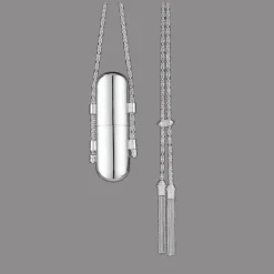Sterling Silver Necklace Lipstick Box