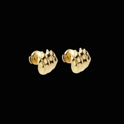 Sterling-Silver Gilded 24 carats Stud Earrings