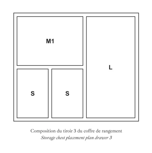 Storage Chest 120 ou 132 pieces - 11 Modules (sold empty)