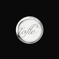 Two Porcelain Coasters Platinum Finish