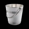 Vintage Silvered Biarritz Ice Bucket With Moving Handle