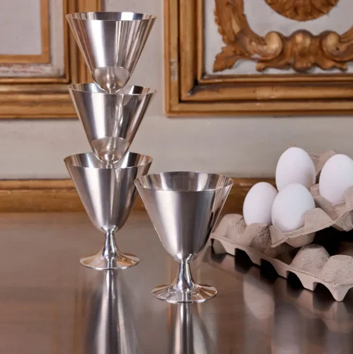 Vintage Silvered Cocktail Cups - Set of 8