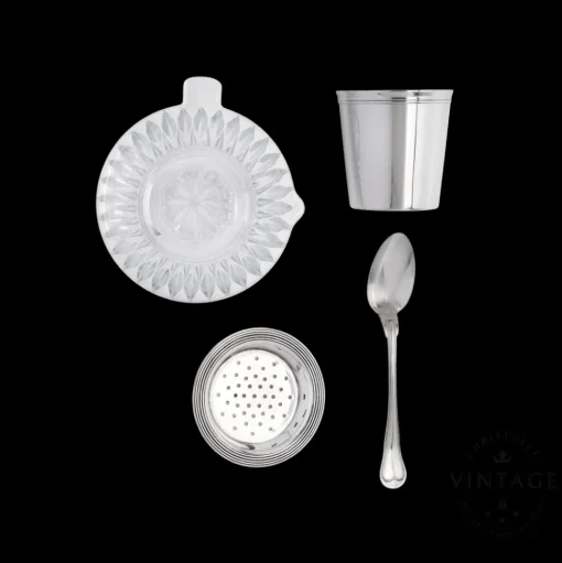 Vintage Silvered 4-Piece Fruit Juice Set