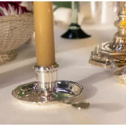 Vintage Silvered Room Candle Holder